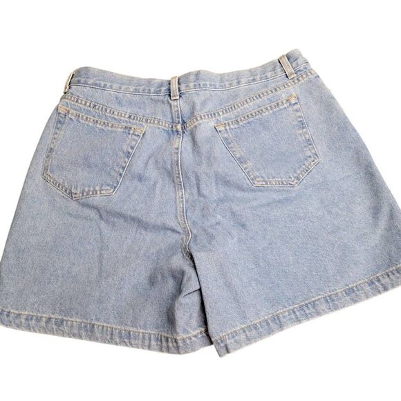 Liz Claiborne Classic Fit Cotton Blue Denim Jean Shorts - Picture 3 of 6